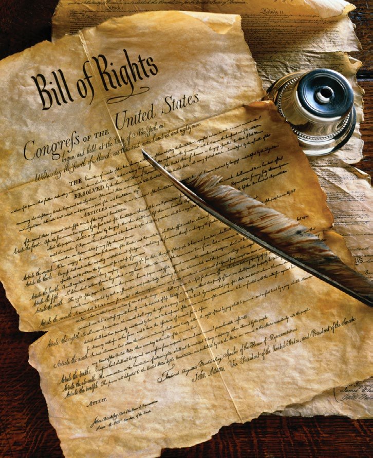 The Bill of Rights to the U.S. Constitution.