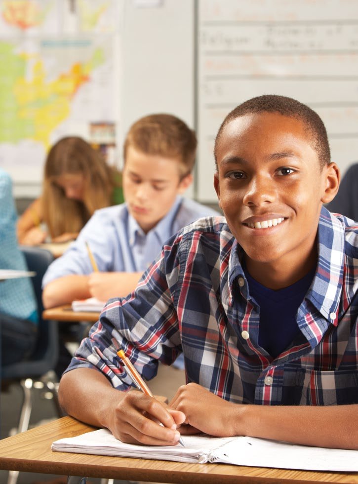 Students in a U.S. classroom.