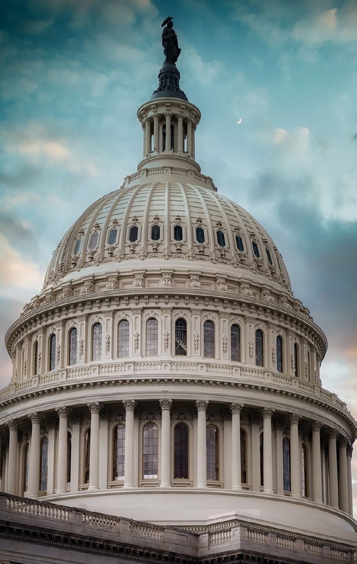 The United States Capitol in Washington, D.C., is the meeting place of the nation’s legislature, the U.S. Congress.