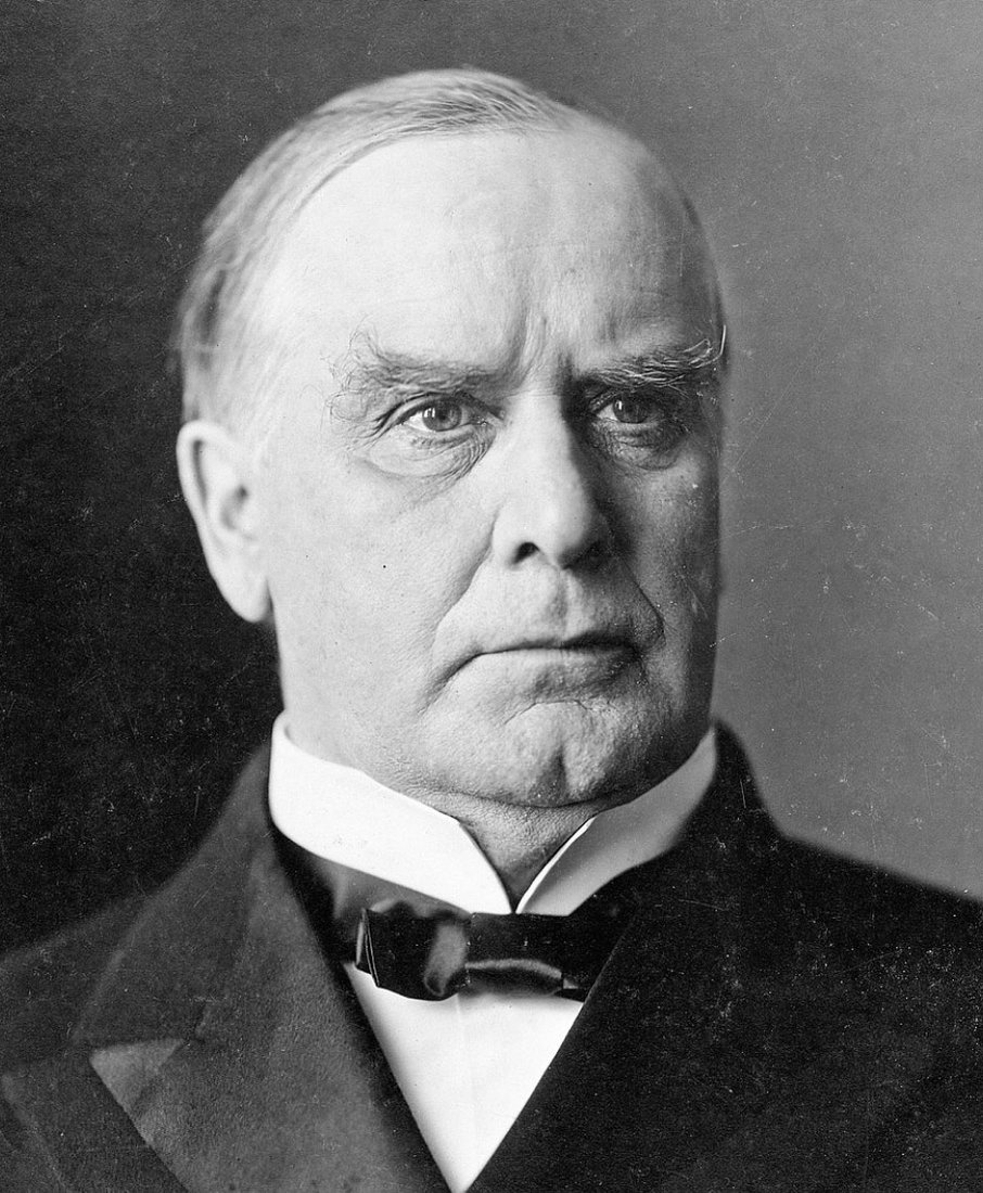 President William McKinley, 25th President of the United States.