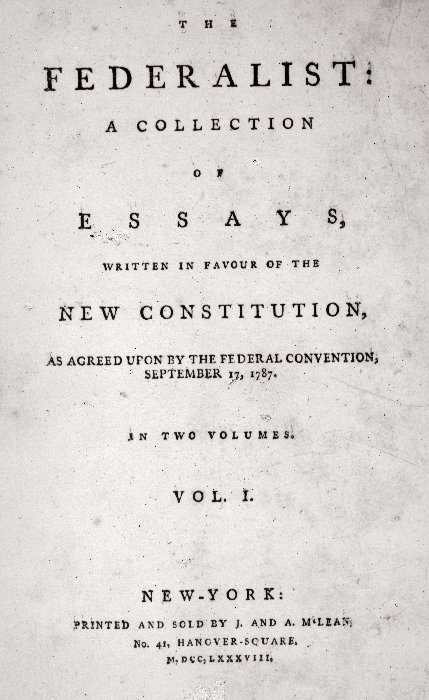 The Federalist Papers supported passing the U.S. Constitution.
