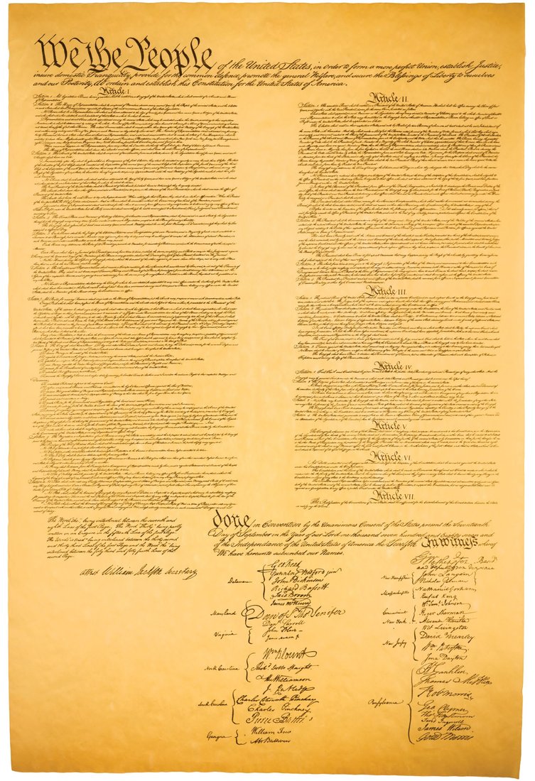 The Constitution of the United States. Courtesy of the National Archives.