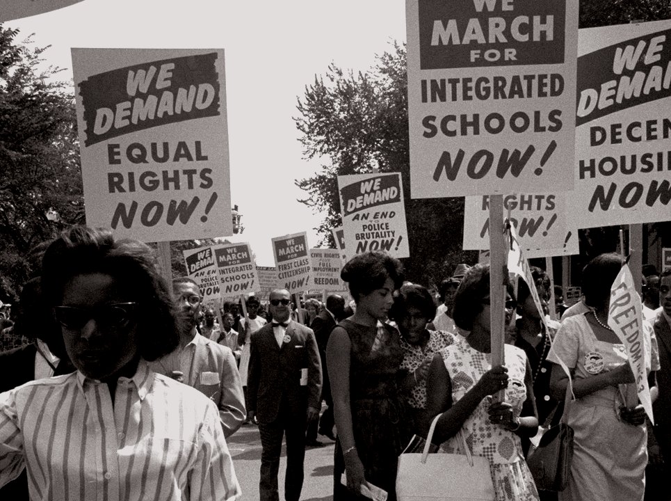 The March on Washington in 1963.